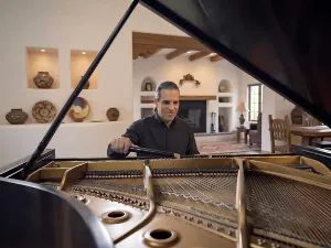 Grand piano tuning by Tom Lepinski in Cedar Crest, NM.